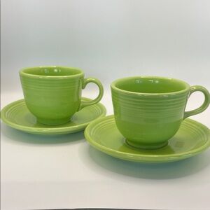 Vintage Fiesta Homer Laughlin Cup and Saucer Set Made In USA